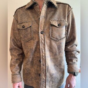 Men's Distressed Brown Jacket